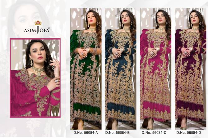Asim Jofa 56084 Heavy Wedding Wear Embroider Pakistani Salwar Kameez Collection